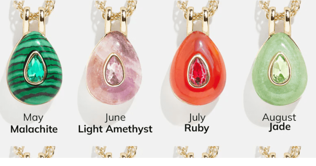 Birthstone Pendant Necklace