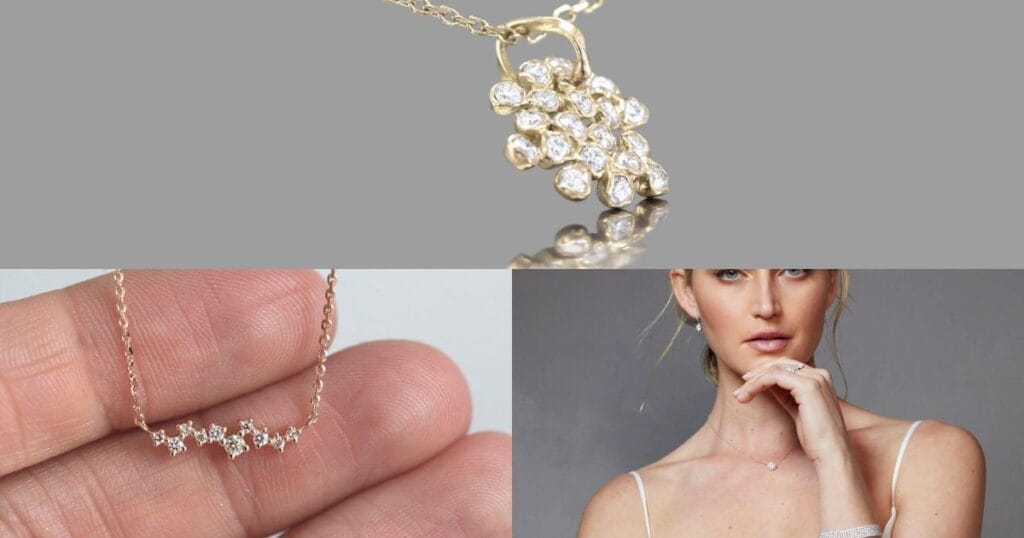 The Diamond Cluster Necklace