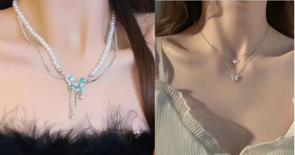 What Makes the Girls' Diamond Butterfly Necklace Special?
