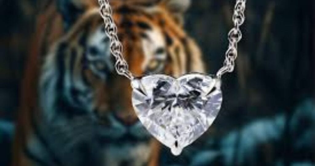 Heart-Shaped Diamond Pendant Chain