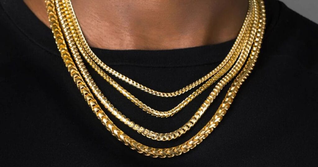 Classic Cuban Link Gold Diamond Chain