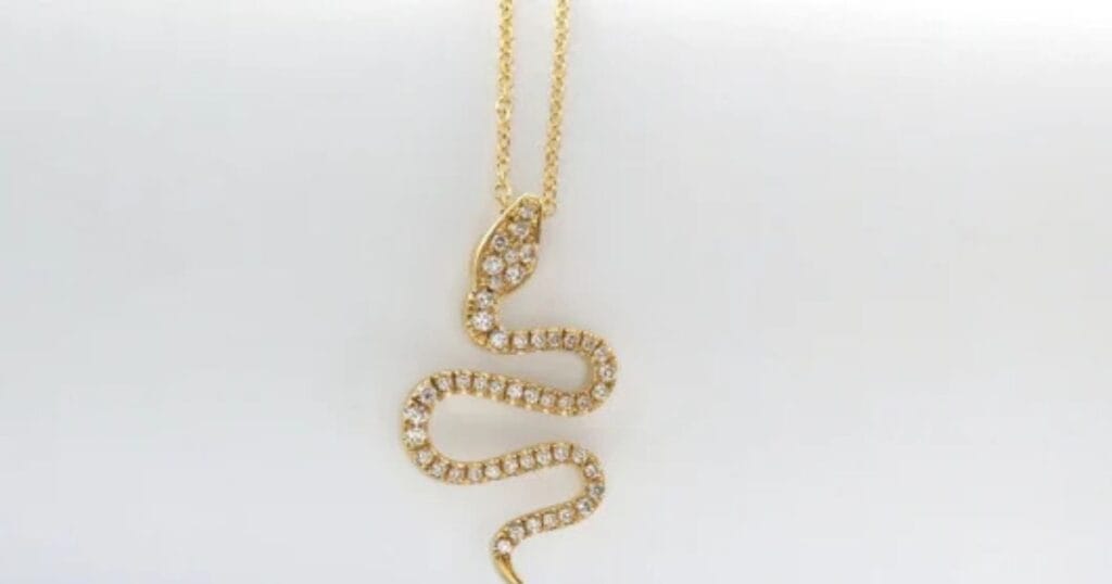Snake Gold Diamond Chain